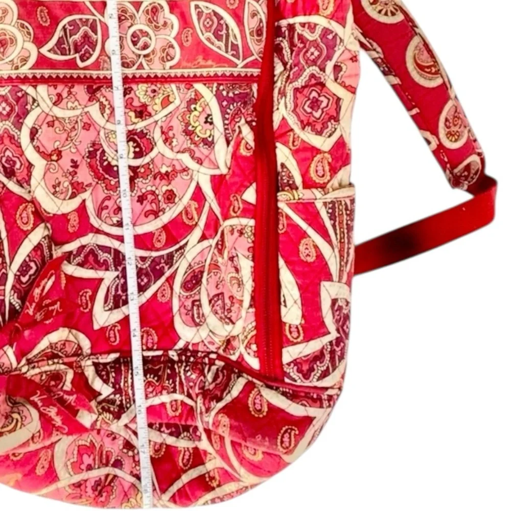 Vera Bradley Vintage Rosie Posies Campus Laptop Backpack Retired Quilted